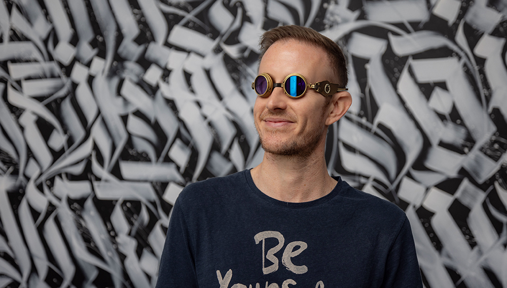 Ryan Robinson with AI Generated Sunglasses